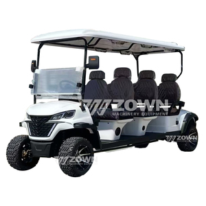 Elegante Carro Utilitario Blanco de 6 Plazas con Batería de Litio de Largo Alcance para Transporte de Invitados en Mansões, Campamentos y Parques - Product Image 2