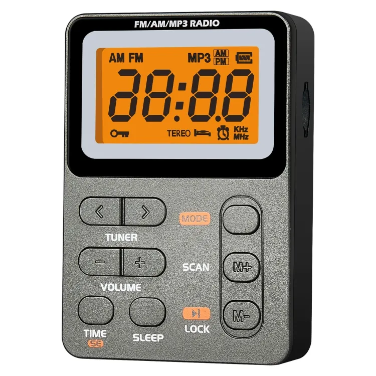 New Arrival SH-01M FM/AM/MP3 Plug-In Card Multifunctional Digital Display Two-Channel Radio