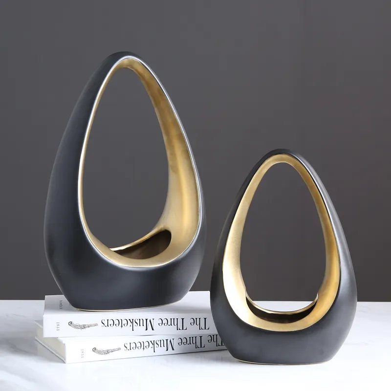 2020 nuova Forma di Uovo Opaco Oro Candeliere Titolari Appeso Tealight Astratta Della Decorazione Supporto di Candela Per La Decorazione Domestica