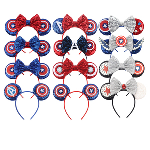 Bandeau d'oreilles de <span class=keywords><strong>souris</strong></span> de cosplay Shield, bandeau unisexe à la mode pour les fêtes, accessoires de cheveux de la série <span class=keywords><strong>Super</strong></span> héros pour l'automne - Product Image 2