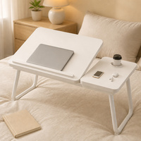 Table de lit pliable pour ordinateur portable, idéale pour les étudiants en dortoir, le travail et l'utilisation à domicile ou au bureau.