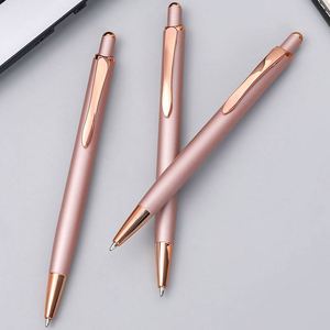 Rose <b>Gold</b> Metal Click Aluminum Ballpoint Promotional Gift <b>Pen</b> for Business, Office, and Events - Product Image 3