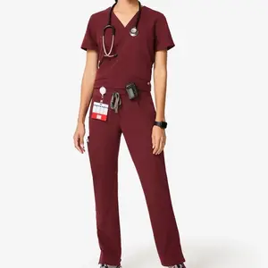 Moda Manica Corta Medico Uniformi di Cura Medica Scrubs Uniforme Medico Scrubs