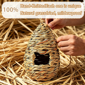 Casetta per Colibrì a Forma di Erba Naturale ed Ecologica, Intrecciata a Mano, Gabbia per Animali da Giardino, Patio e Prato - Product Image 5