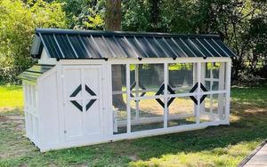 Özelleştirilmiş katı ahşap açık tavuk kafesi ev ahşap büyük boy tavuk kümesi üreticisi - Product Image 3