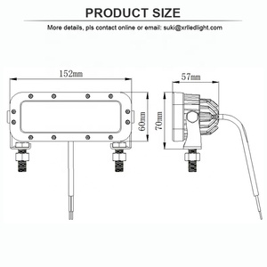 Luces de Seguridad para Peatones con Línea Azul y Roja de 18W, DC10-80V - Product Image 6