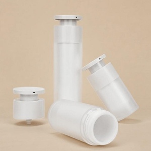 Wholesale Premium White Frosted Double Wall Airless <b>Pump</b> <b>Bottle</b> Low MOQ Plastic Cosmetic Lotion <b>Bottle</b> Skin Care Serum Shampoo - Product Image 5