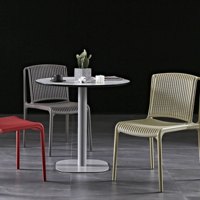 Chaise de Salle à Manger Moderne en Polypropylène de Haute Qualité, Chaises en Plastique Empilables sans Accoudoirs pour Événements