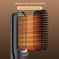 Sisir Rambut Elektrik 3-in-1 Grosir, Sisir Pelurus Rambut Multifungsi, Tombol Satu Sentuhan, Suhu Konstan PTC