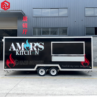Remorque de concession d'aliments frits pour barbecue cuisine complète équipement personnalisé camion de nourriture de rue