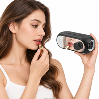 OEM Logo Outdoor Tragbarer 5W Bluetooth-Lautsprecher mit Doppel-Wecker, Spiegeloberfläche, Individuelle Geschenkverpackung Verfügbar