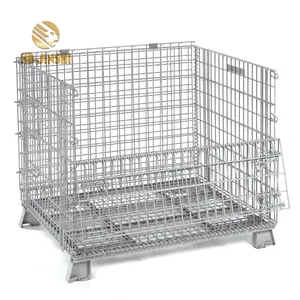 חוט רשת Stillage סל כבד החובה מחסן stackable מיכל