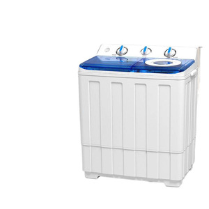 Lavadora semiautomática de doble tina de 6.8-10 kg de gran capacidad con ciclo de lavado y centrifugado para uso doméstico - Product Image 1
