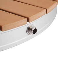 CYEN Premium-Materialien Springbrunnen Höhe 4m UV-beständiges Material Schnell Anschließbare Tragbare Bodendusche Outdoor-Gartendusche