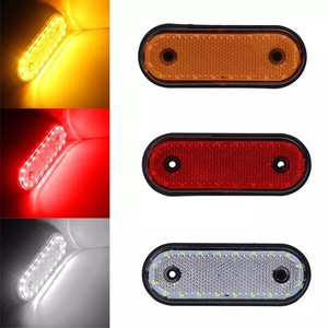 Offre Spéciale : Lot <span class=keywords><strong>de</strong></span> 10 <span class=keywords><strong>Feux</strong></span> <span class=keywords><strong>de</strong></span> Position Latéraux Ambrés à 20 LED 12V/24V pour Camions, Remorques, Véhicules <span class=keywords><strong>de</strong></span> Loisirs et Véhicules Lourds – Lampe LED Étanche - Product Image 4