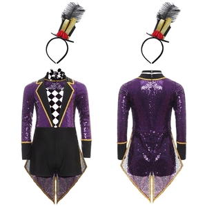 Conjunto de Disfraz de Mago para Niños y Niñas de 6 a 16 Años, Estilo Body con Mini Sombrero de Copa, para Eventos de Cosplay y Juegos - Product Image 2