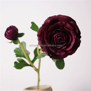 B-594 <span class=keywords><strong>Comprar</strong></span> al por Mayor Decoración para el Hogar, Peonías de Loto, Flores Decorativas Artificiales de Tacto Real, Peonías de Loto Rojas, Flor Artificial de Loto - Product Image 6
