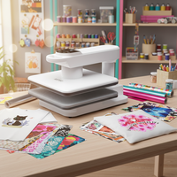 Nouvelle presse à chaud à sublimation double 15x15 avec rotation à 360° et deux postes de travail, imprimante à plat 110V/220V pour T-shirts et étiquettes