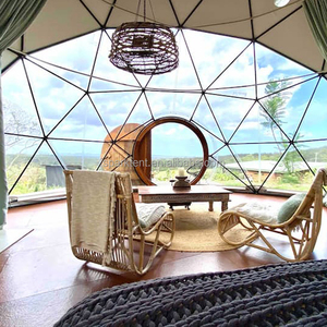 Mewah tahan air Dome Hotel rumah Geodesic Domes Glamping <span class=keywords><strong>Igloo</strong></span> dengan jendela kaca - Product Image 2