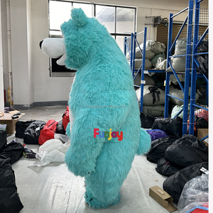 Blu chiaro Unisex gonfiabile <span class=keywords><strong>Masha</strong></span> <span class=keywords><strong>orso</strong></span> animale mascotte Costume peluche Anime per adulti Cosplay eventi di carnevale - Product Image 2