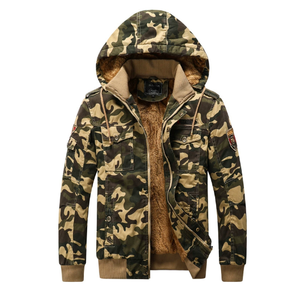 Chaqueta Casual Nueva para Hombre, Estampado de Camuflaje, Prenda Exterior de Algodón, Manga Larga, Chaqueta con Capucha Moderna, Forro Polar - Product Image 1