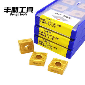 شفرة خراطة من كربيد التنجستن مطلية بـ PVD طراز ZCC.CT CNMG12/16/19-PM YBM251 لماكينات التحكم الرقمي بالحاسوب - Product Image 1