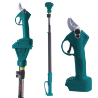 Kit de scie à élaguer à batterie lithium 21V, scie à chaîne télescopique à long manche, sécateur de jardin, cisailles préférées par les bricoleurs