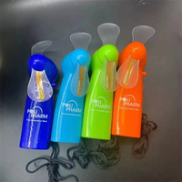 Nouveau Mini ventilateur LED USB créatif avec lumière RVB Affichage LED portable Programmable & DIY Fonction de message Stock disponible