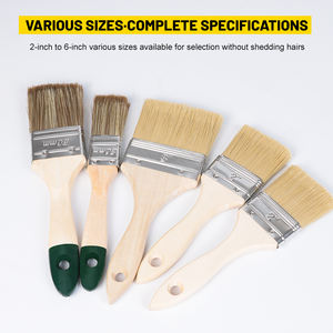 UJANG Vente en gros de pinceaux <span class=keywords><strong>extra</strong></span> fins Manche en bois de filament synthétique avec virole en acier métallique Pinceau à peinture - Product Image 3