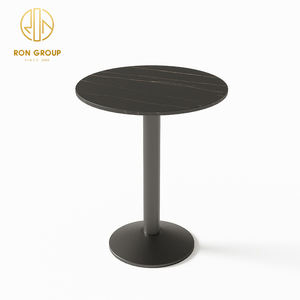 कस्टम वर्ग कॉफी दुकान आधुनिक फास्ट फूड टेबल टॉप राउंड वाणिज्यिक कैफे संगमरमर रेस्तरां फर्नीचर तालिका कैफेटेरिया के लिए - Product Image 5