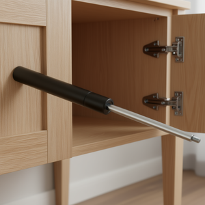 Resorte de gas con vástago de 8 mm y cuerpo de 18,5 mm con rosca para soporte de puerta de muebles - Product Image 3