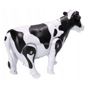 Batería para caminar vaca lechera sonidos realistas simulación vaca figura modelo para niños juguetes niños regalos - Product Image 5