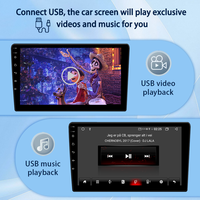 LELV TS17 7/9/10 pouces écran tactile autoradio connexion GPS Carplay Android Auto Stereo Android Auto Amplificateur intégré WiFi pour
