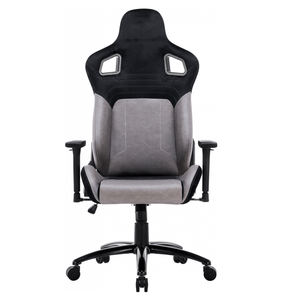 2025 sedia da gioco ergonomica regolabile grigio nero 3D braccioli reclinabili massaggio pieghevole supporto lombare girevole - Product Image 3