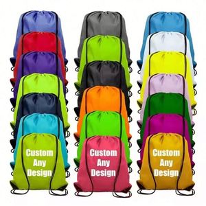 Bolsa Deportiva Plegable de Poliéster Ecológico Impermeable para Hombre y Mujer, con Logotipo Personalizado, Bolsillo con Cordón, Promocional - Product Image 3