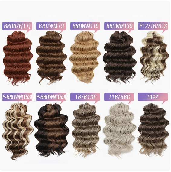 Factory Deep Wavy Synthetic Braiding Hair