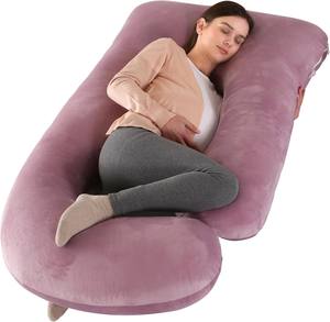 <span class=keywords><strong>Oreiller</strong></span> de <span class=keywords><strong>grossesse</strong></span> en forme de U de haute qualité, certifié Oeko-Tex, personnalisé, 57 pouces, <span class=keywords><strong>meilleur</strong></span> <span class=keywords><strong>oreiller</strong></span> de <span class=keywords><strong>grossesse</strong></span> pour le dos, les hanches, les jambes, le ventre - Product Image 1