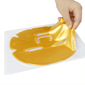 Vente en gros de produits de beauté Masques en feuille d'or 24 carats Masque facial au collagène avec logo personnalisé - Product Image 5