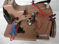 Portable Mini Jute Sac Conteneur Surjeteuse Point Machine À Coudre Industrielle Usine Usine Utilisé Pompe Vêtements Tissu