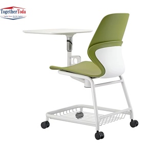 Chaises pliantes modernes en métal pour étudiants universitaires, avec tablette d'écriture en plastique, idéales pour réunions et formations – Design simple et personnalisable - Product Image 2