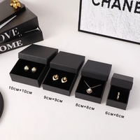 Mallette de rangement portable emballage de bijoux boucle d'oreille collier Bracelet boîte à bijoux en carton de luxe avec insert en velours