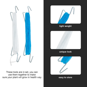 <span class=keywords><strong>Support</strong></span> de grappes de tomates hydroponiques, petits crochets de suspension <span class=keywords><strong>pour</strong></span> serre haute résistance, crochets <span class=keywords><strong>à</strong></span> rouleaux en PE et acier galvanisé blanc - Product Image 6