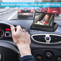 Moniteur HD de voiture de 4,3 pouces, écran universel visuel, moniteur numérique pliable, écran pliable, moniteur de recul de voiture, caméra de recul