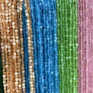 Al por mayor Cuentas de Corazón Ojo de Gato Brillantes de 4-12mm, Corazón de Doble Puff en Colores Gema Azul Claro, Verde, Rosa, Amarillo - Product Image 6