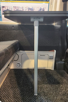Pieds de table pliants JP RV en alliage d'aluminium avec rails de guidage simples, pieds de table réglables pour table de camping-car, bateau, caravane