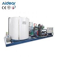 Grande machine à glace en flocons industrielle pour usine de transformation des produits de la mer, machine à glace pour la conservation du poisson, haute capacité, glace en flocons d'eau de mer
