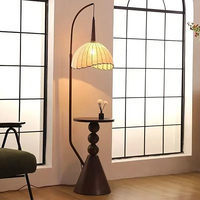Lampe sur pied LED E27 de luxe moderne et unique de style chinois, avec abat-jour en tissu et design en arc suspendu, pour hôtel et décoration intérieure