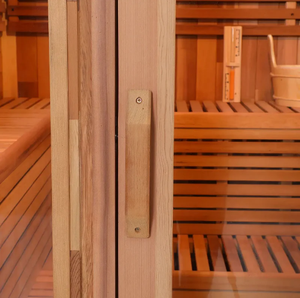 Sauna de Vapor Cuadrada de Cedro Rojo para Todo Clima, Ideal para Momentos Familiares de Calidad, Sauna de Madera Sólida para Relajación y Reuniones - Product Image 5