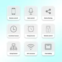 Smart Switch EWelink Wi-Fi Remote Kontrol Nirkabel Timer Kontrol Suara Kontrol Aplikasi AC 100-250V Bahan ABS+PC Penggunaan Dalam Ruangan
