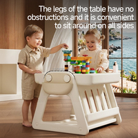 Mesa de Bloques de Construcción para Niños VSUCH, Pizarra Plegable Multifuncional para Dibujar, Juguete Educativo de Ensamblaje para Niños y Niñas